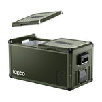 Load image into Gallery viewer, ICECO 79.2QT VL75ProD Olive 12V Heavy Duty Portable Fridge Freezer – Dual Zone Ships Out in Mid-July
