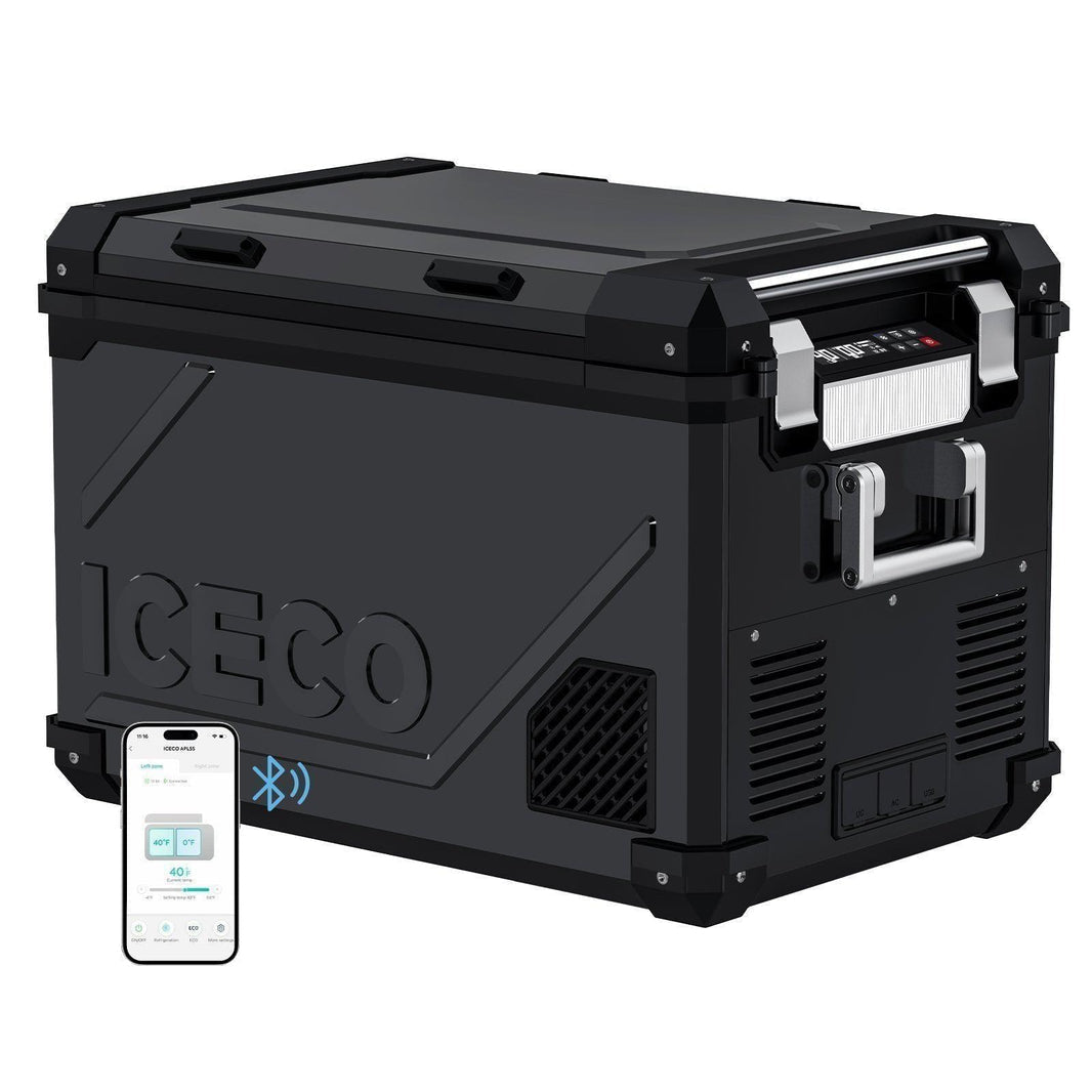 ICECO APL55 12V Portable Fridge Freezer – 58QT Dual Zone