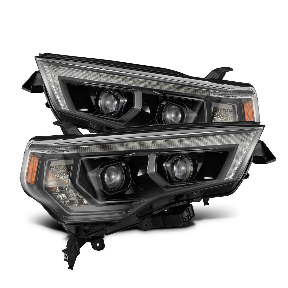 AlphaRex 14-23 Toyota 4Runner MK II LUXX-Series LED Projector Headlights Alpha-Black