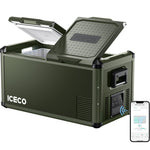 Load image into Gallery viewer, ICECO 79.2QT VL75ProD Olive 12V Heavy Duty Portable Fridge Freezer – Dual Zone Ships Out in Mid-July
