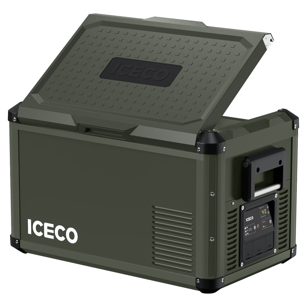 ICECO VL35ProS 12V Portable Fridge Freezer – 37QT Olive Single Zone With PB1000 Power Station