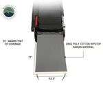 Load image into Gallery viewer, OVS HD Nomadic 4.5&#39; Awning - Grey Body, Green Trim &amp; Black Travel Cover
