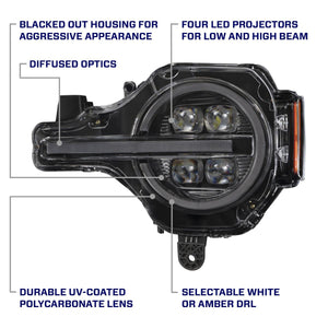 Diode Dynamics Form Lightning 2021-2024 Ford Bronco LED Projector Headlights (pair)