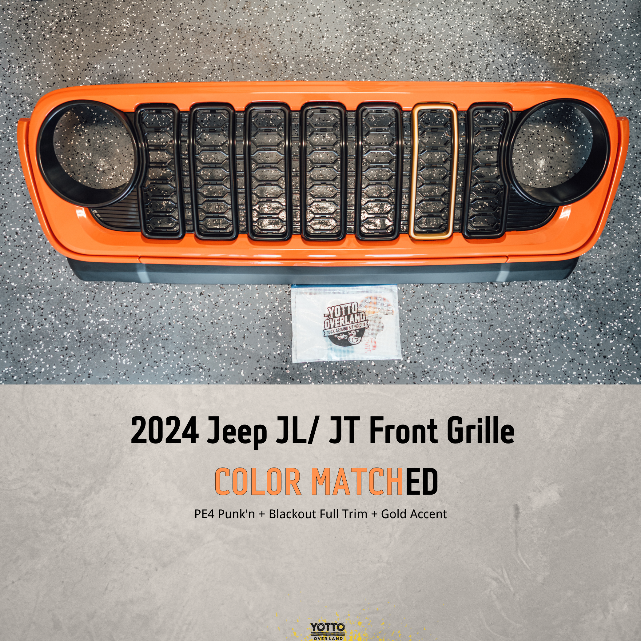 18-25 OEM Color Matched Front Grille for Wrangler JL/Gladiator JT