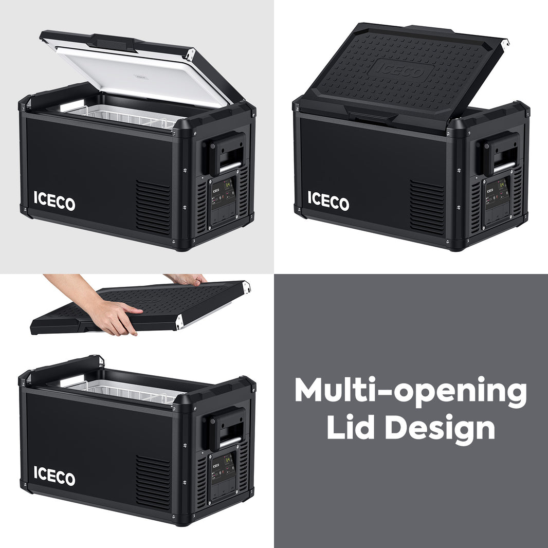 ICECO 37QT VL35ProS 12V Portable Freezer with PB1000 Power Station – Single Zone
