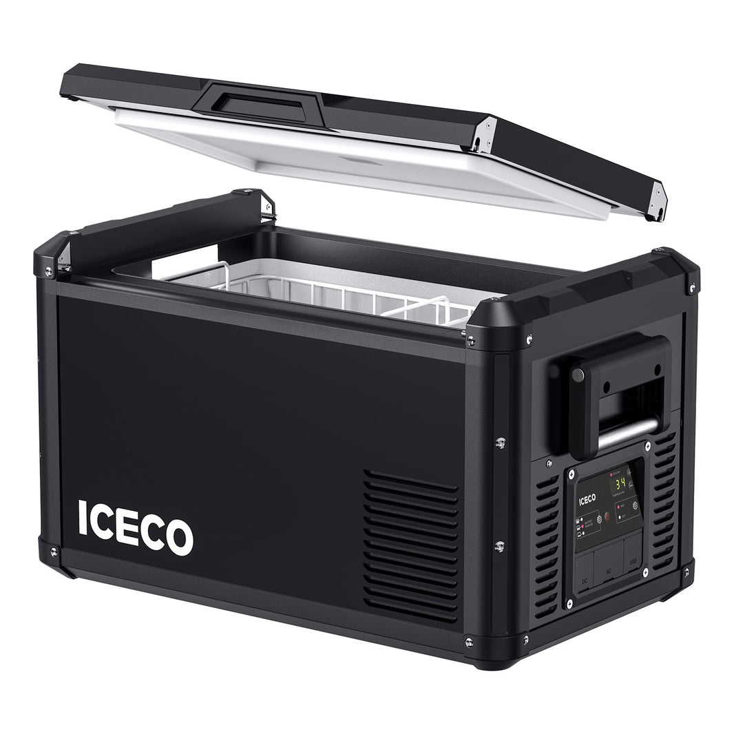 ICECO 37QT VL35ProS 12V Portable Freezer with PB1000 Power Station – Single Zone