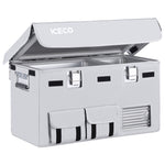 Load image into Gallery viewer, ICECO APL35 12V Ultra-light Dual Zone Aluminum Freezer with Insulated Cover – 37QT
