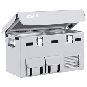ICECO APL35 12V Ultra-light Dual Zone Aluminum Freezer with Insulated Cover – 37QT