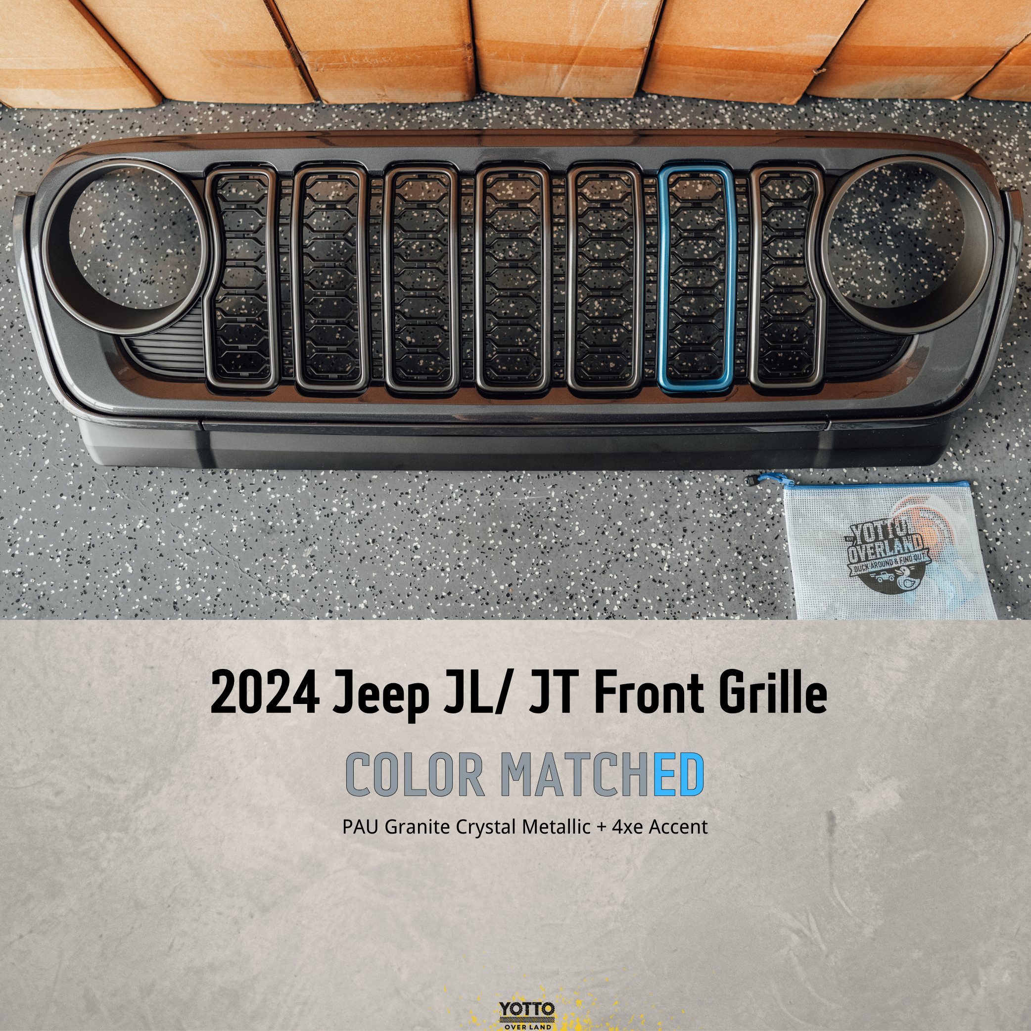 18-25 OEM Color Matched Front Grille for Wrangler JL/Gladiator JT