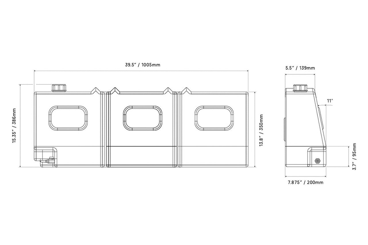 Ironman4x4 50L Tapered Water Tank - 13 Gal