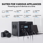 Load image into Gallery viewer, ICECO 79.2QT VL75ProD 12V Robust Portable Freezer with PB1000 Power Station – Dual Zone
