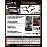 Load image into Gallery viewer, Quake | Jeep Wrangler JL/Gladiator 9.5 x 0.75 Inch Slim Chop Kit DRL w/ Sequential Switchback Turn Signal &amp; Side Marker Light
