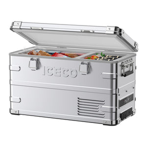 ICECO APL35 12V Ultra-light Dual Zone Aluminum Freezer with Insulated Cover – 37QT