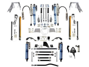 EVOMFG JT (DIESEL) KING Front Double Throw Down Long Arm Rear 2.5 Inch KING Coilover Bypass PRO PLUS JEEP GLADIATOR