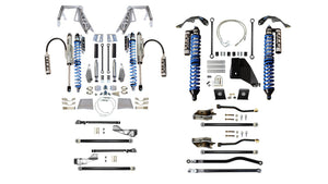 EVOMFG | JT (Gas) KING Front Double Throw Down 2.5 Inch KING Coilover Bypass + Rear Long Arm PRO PLUS JEEP GLADIATOR