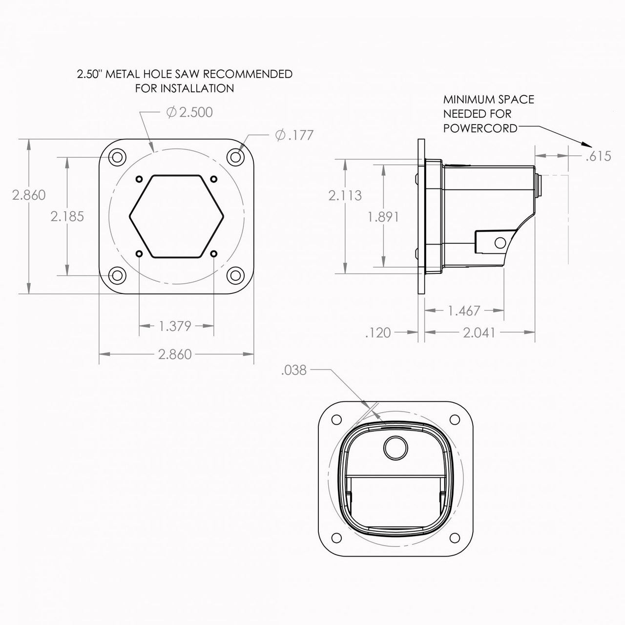 Baja Designs | S1 White Flush Mount Auxiliary Light Pod - Universal
