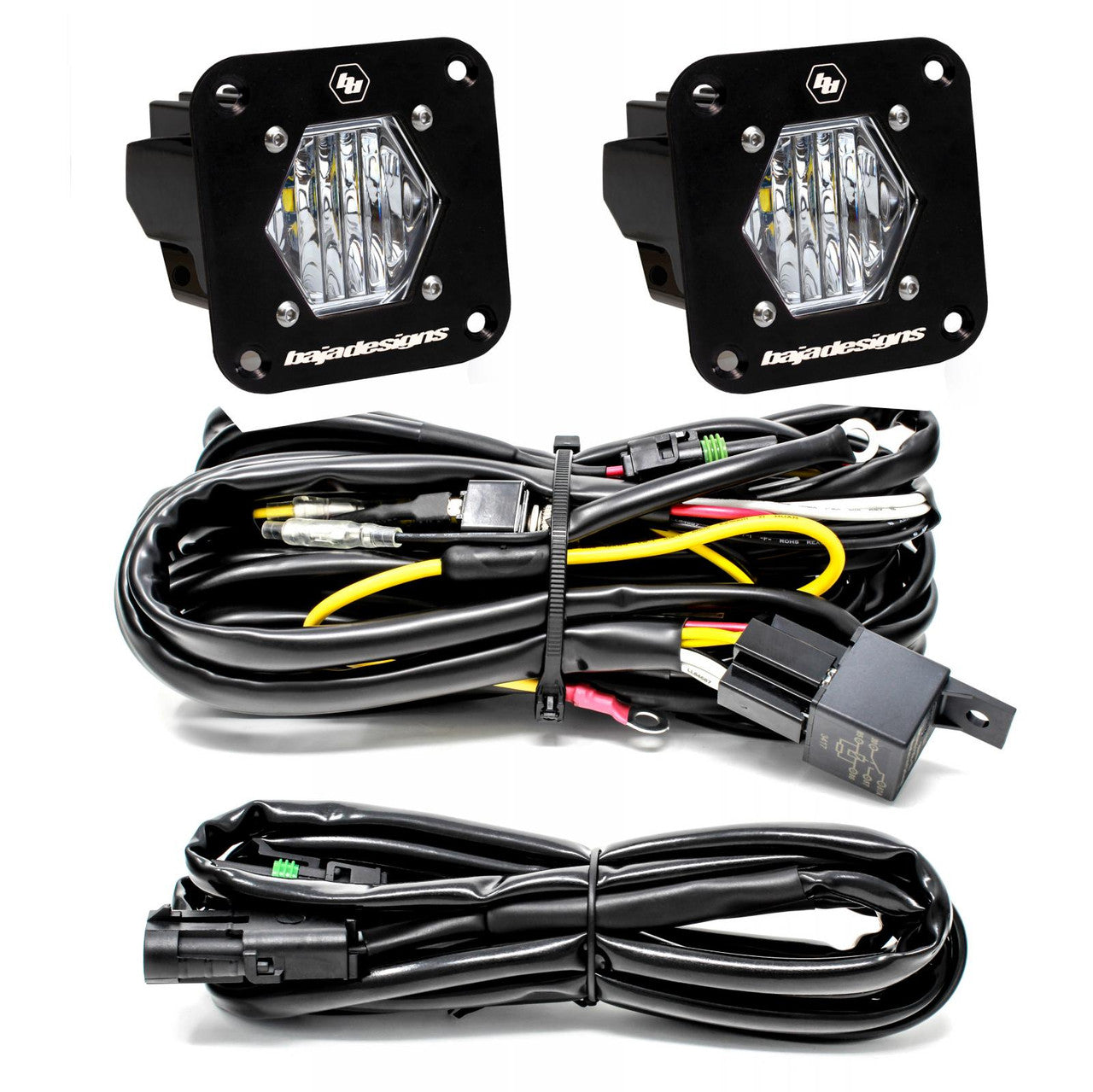 Baja Designs | S1 Black Flush Mount LED Light Pod Reverse Kit - Universal