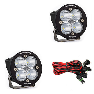 Baja Designs | Squadron-R Sport Black LED Auxiliary Light Pod Pair - Universal