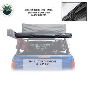 OVS HD Nomadic 4.5' Awning - Grey Body, Green Trim & Black Travel Cover