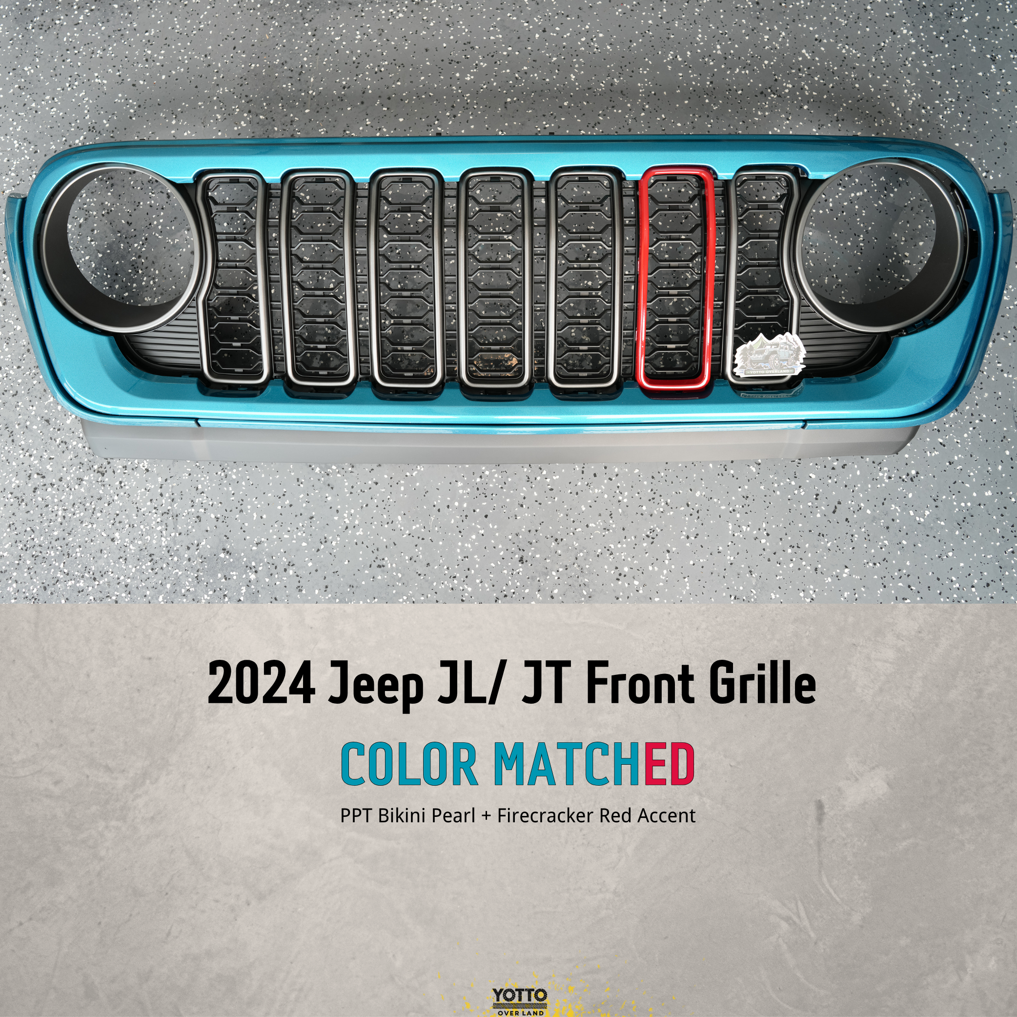 18-25 OEM Color Matched Front Grille for Wrangler JL/Gladiator JT