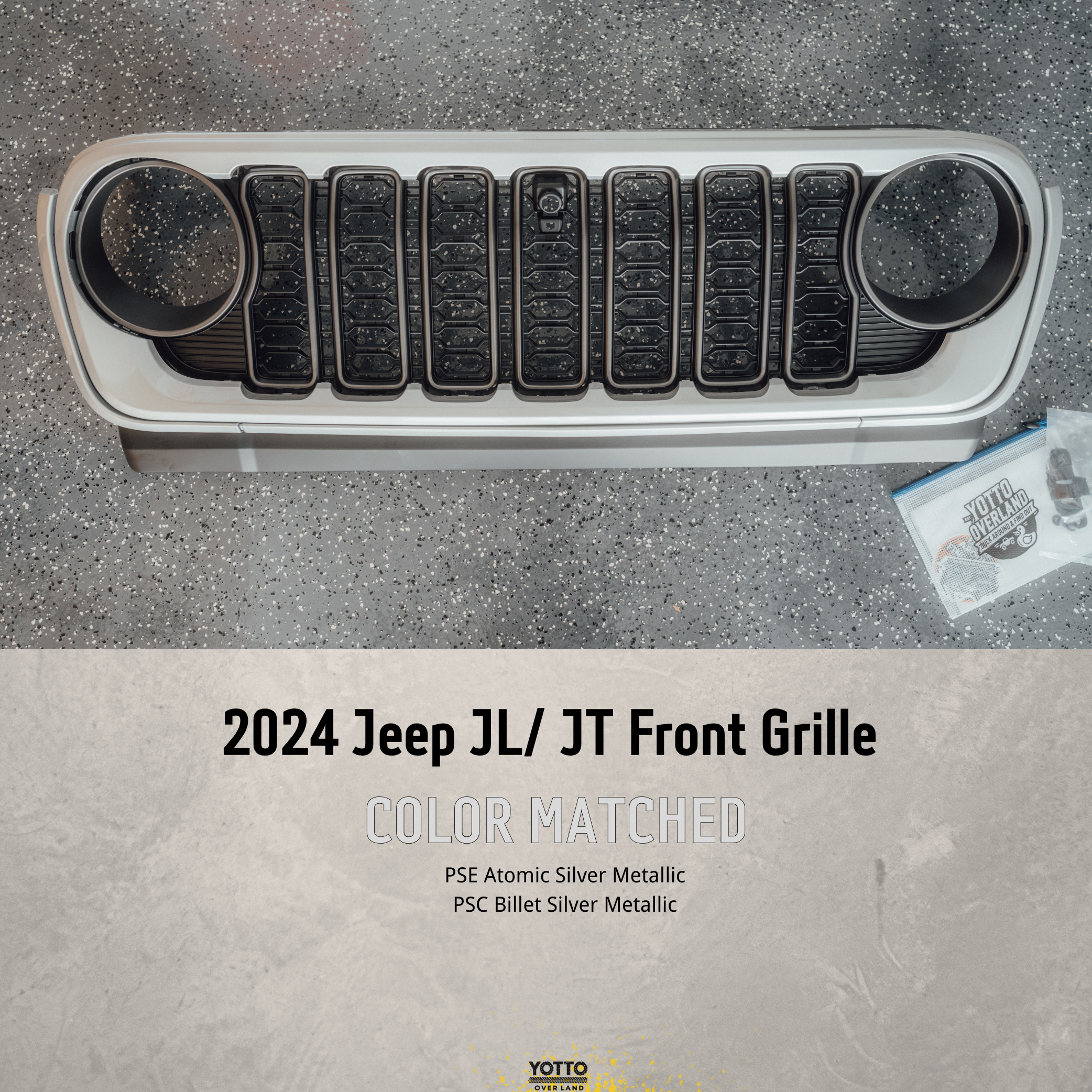18-25 OEM Color Matched Front Grille for Wrangler JL/Gladiator JT