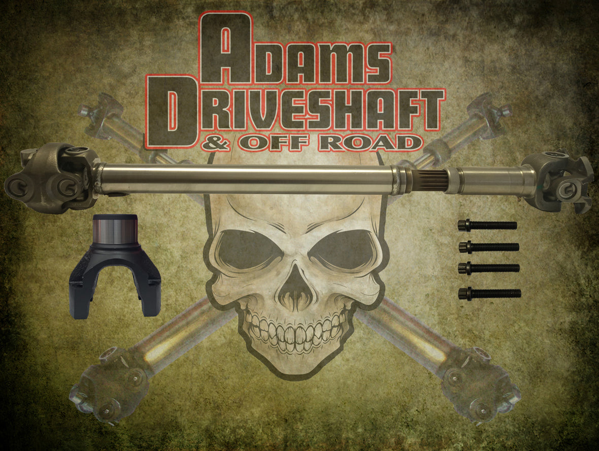 ADAMS DRIVESHAFT JL RUBICON - SAHARA - SPORT - FRONT 1350 CV DRIVESHAFT OEM FLANGE STYLE [EXTREME DUTY SERIES]