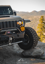 Load image into Gallery viewer, Quake | Jeep Wrangler JL/Gladiator 9.5 x 0.75 Inch Slim Chop Kit DRL w/ Sequential Switchback Turn Signal &amp; Side Marker Light
