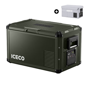 ICECO VL35ProS 12V Portable Fridge Freezer – 37QT Olive Single Zone (Metal Edition)