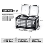 Load image into Gallery viewer, ICECO VL90ProD 12V Portable Fridge Freezer – 95QT Dual Zone With PB1000 Power Station

