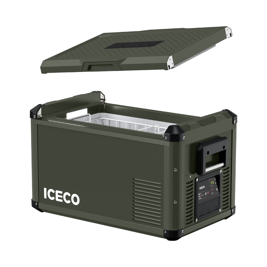 ICECO VL35ProS 12V Portable Fridge Freezer – 37QT Olive Single Zone With PB1000 Power Station