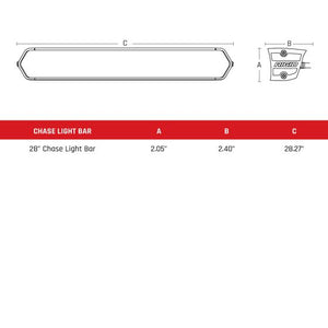 RIGID INDUSTRIES 28" CHASE LIGHT WITH 27 PROGRAMMED MODES