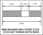 Load image into Gallery viewer, ARTEC INDUSTRIES High Steer ARP Studs and Nuts 5 PACK KIT
