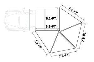 DELTAWING XTR-71 | 270 DEGREE FREESTANDING AWNING