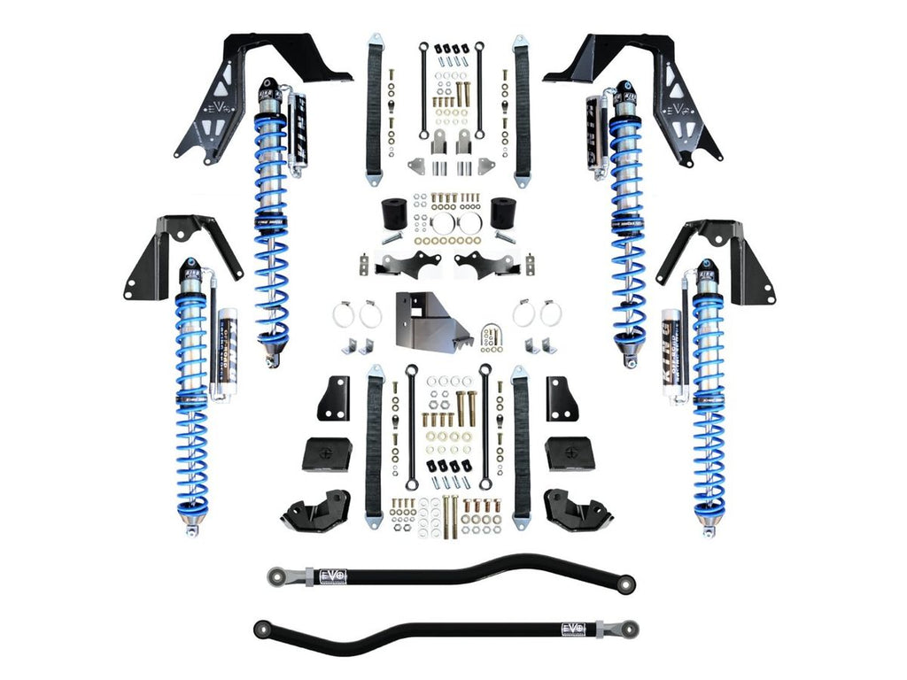 EVOMFG JL 4XE 3–5 Inch Lift KING 2.5 Inch Coilover PRO Suspension Systems JEEP WRANGLER