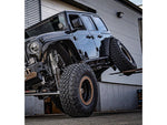 Load image into Gallery viewer, EVOMFG JLU Diesel KING Front 2.5 Inch Double Throwdown Rear 2.5 Inch Coilover Bypass HC Long Arm PRO PLUS, BLACK, 4 Door
