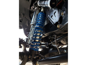 EVOMFG JLU Diesel KING Front 2.5 Inch Double Throwdown Rear 2.5 Inch Coilover Bypass HC Long Arm PRO PLUS, BLACK, 4 Door