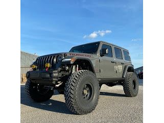 EVOMFG JLU KING Front 3-5 Inch front 2.5 Inch Double Throwdown Rear 2.5 Inch Coilover Bypass HC Long Arm PRO PLUS, BLACK, 4 Door 2.0 or 3.6L Gas JEEP WRANGLER