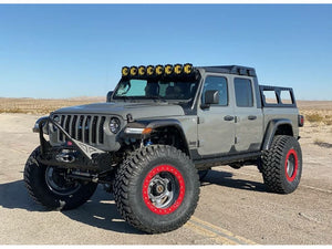 EVOMFG JT (GAS) KING Front Double Throw Down Long Arm Front 2.5 inch KING Coilover Bypass Rear PRO PLUS JEEP GLADIATOR