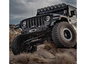 EVOMFG QUARTER POUNDER FRONT WINCH BUMPER FOR JEEP WRANGLER & GLADIATOR JK/JL/JT