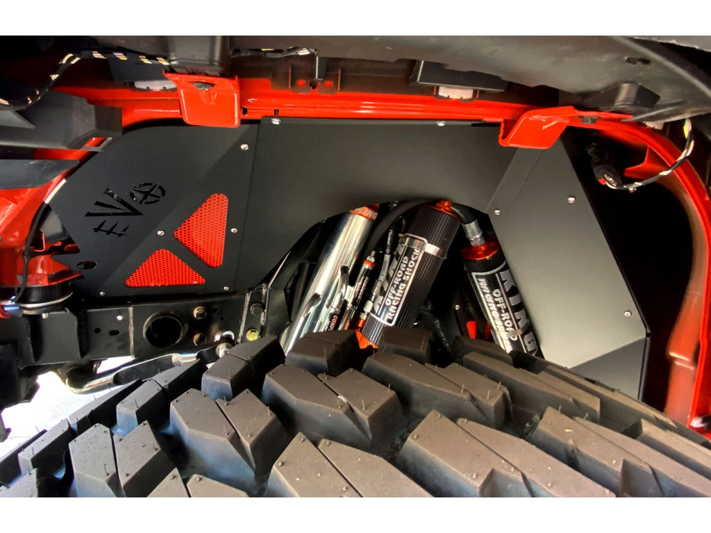 EVOMFG | JL/JT GAS FRONT VENTED ALUMINUM INNER FENDERS