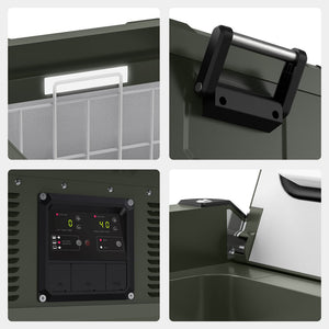 ICECO 79.2QT VL75ProD Olive 12V Heavy Duty Portable Fridge Freezer – Dual Zone Ships Out in Mid-July