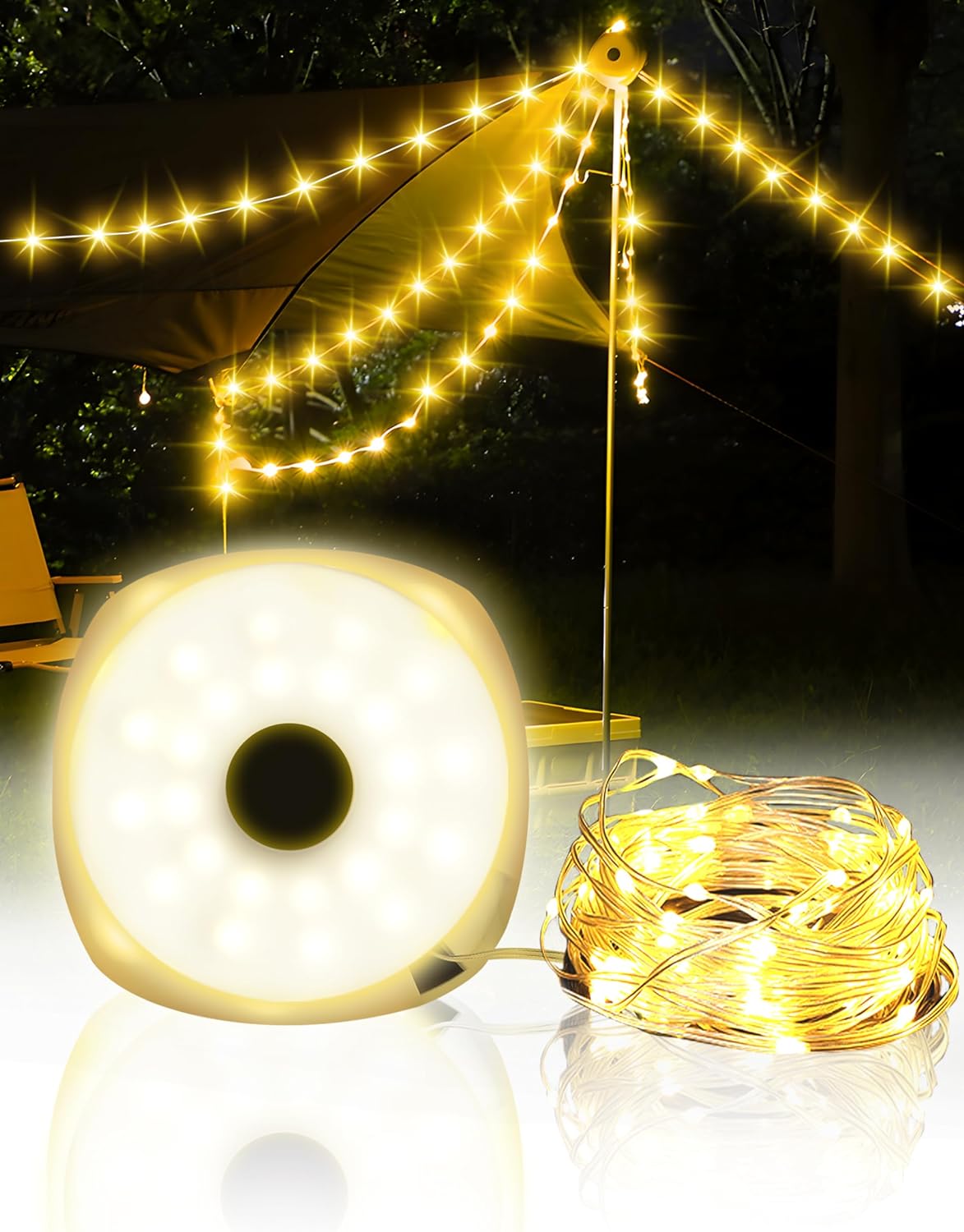 tent led light strip LED Camping Light with Retractable Strips