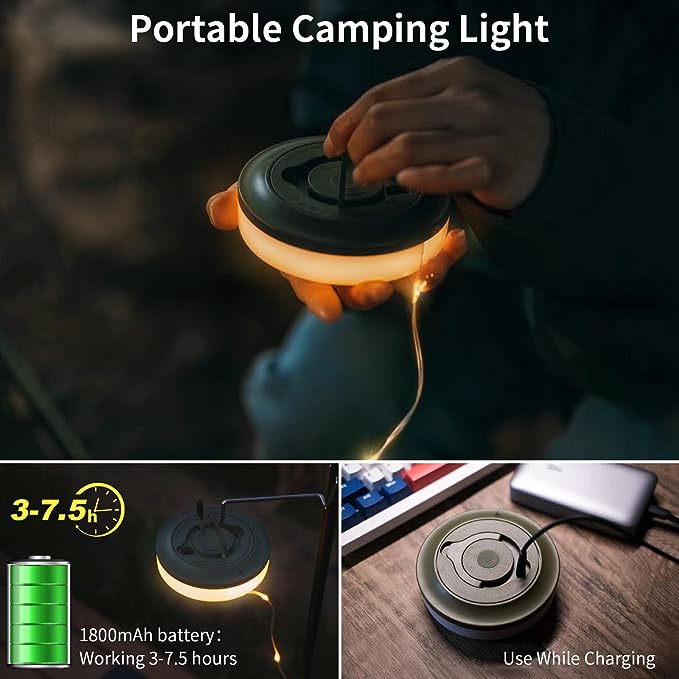 LED Camping Light with Retractable Strips